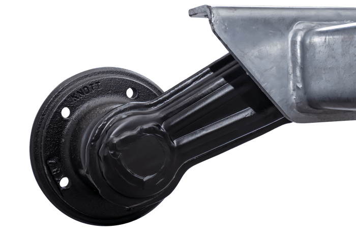 Essieu non freiné KNOTT VG7-L pour remorque 750kg 1260mm 1565mm 5x112