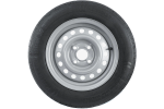 Jeu de deux roues pour remorques UNITRAILER / TEMARED / PATRICK REMORQUES / ERDE PNEU KENDA 145/80 R13 78N STARCO JANTES 4Jx13"H2 4x100 ET:30