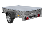 Autoaanhangwagen op veren 200x125 UNITRAILER GARDEN 201/R KIPP met H-0 frame en grijze kap