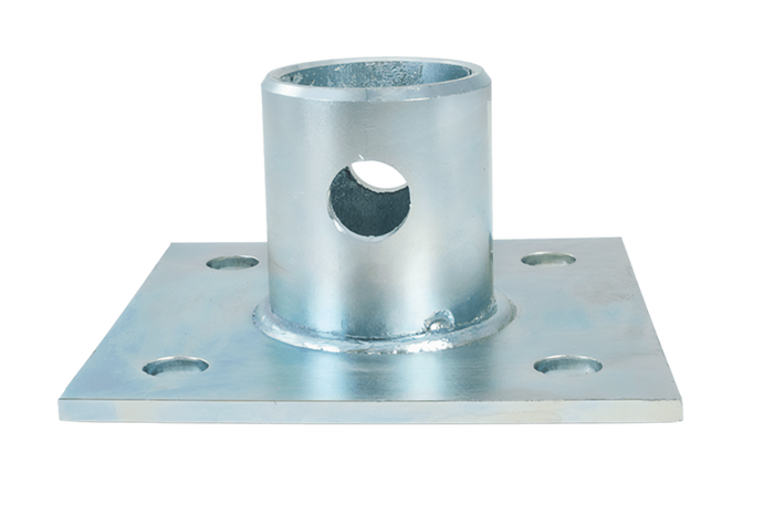 Support extensible avec adaptateur UNITRAILER TJ5001+TJ5002A pour remorque plateau 1300 kg, 364-614 mm