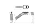 Feu de position latéral droit à LED sur bras long WAŚ 2552P W297.5.1