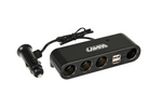 Répartiteur multiprise LAMPA : 4 prises 12/24 V + 2 ports USB