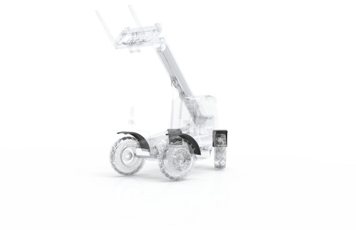DOMAR T10120 spatbord voor landbouwmachines 16-24 inch 960x355 mm