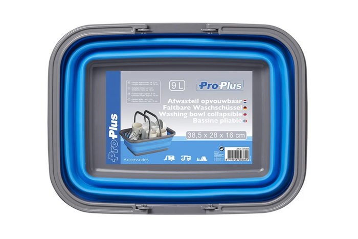 Cuvette de voyage pliable ProPlus 370303 en silicone, 9 L