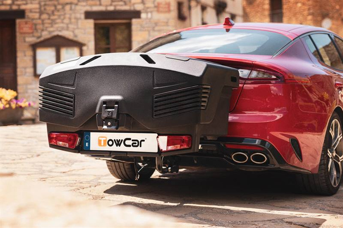 Towbox EVO Urban Black - Coffre de rangement pour barres de remorquage