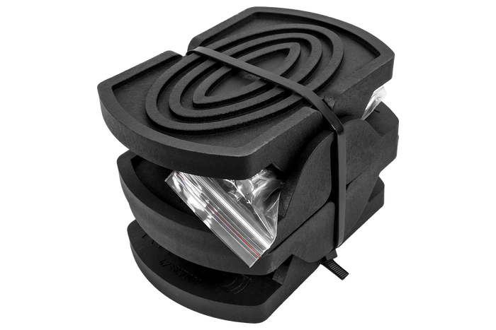 Ensemble de quatre patins, supports stabilisateurs de remorque KNOTT 18x14x4,5cm