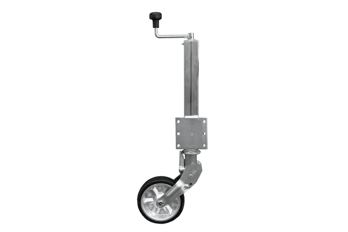 Roue jockey automatique UNITRAILER avec poignée 400 kg, 60 mm, 470-785 mm