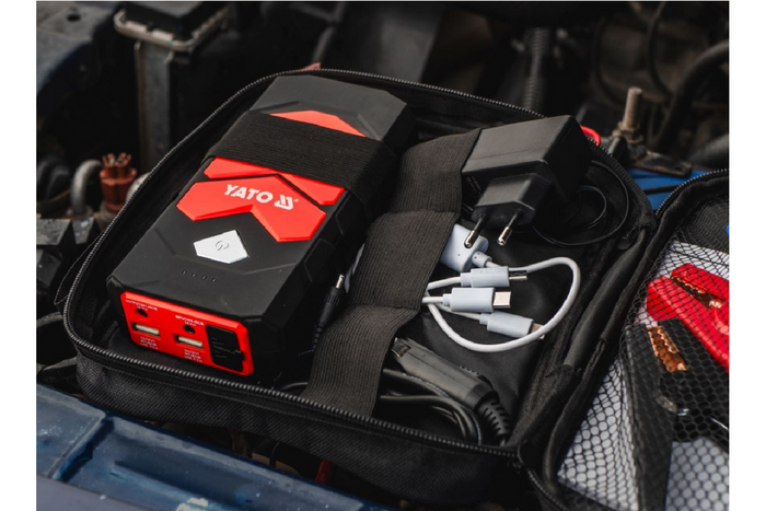 Démarreur de secours YATO YT-83081, batterie externe 9000 mAh