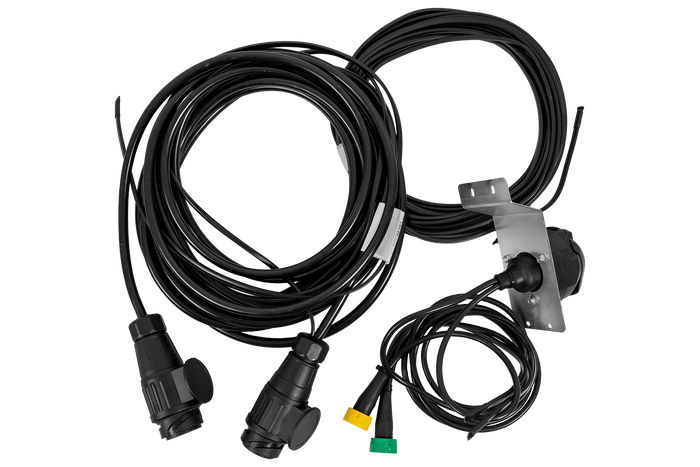 Faisceau électrique MANTES pour remorque de bateau, 11,67 m, prise 13 broches, baïonnettes 2 x 5 broches