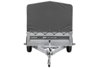 Remorque 264x125 UNITRAILER FORCE 264 KIPP avec châssis H-800 et bâche grise