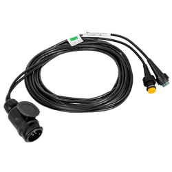 Faisceau électrique ASPÖCK pour remorque, 5 m, prise 13 broches, 2 baïonnettes, 5 broches