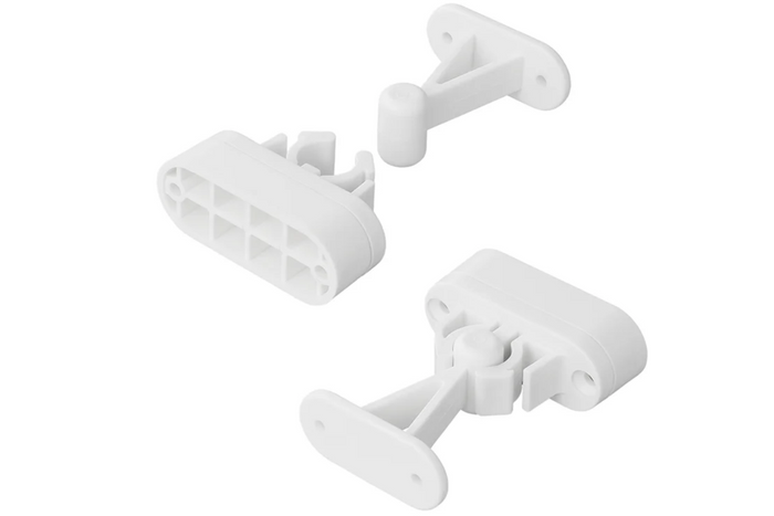 Loquet, poigné de porte de caravane ou de camping-car ProPlus 362622V02, poignée blanche à ressort pour maintenir la porte
