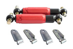Set : 2x amortisseur AL-KO Octagon rouge 1800-3500 kg + 2x jeux de pattes AL-KO