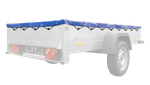 compleet vlakzeil 235,5 x 130,9 cm voor garden trailer 230 kipp, plaat afdekzeil