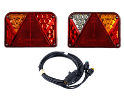 Feux arrière LED DOBPLAST DPT35 + faisceau MANTES 7 m 13 broches
