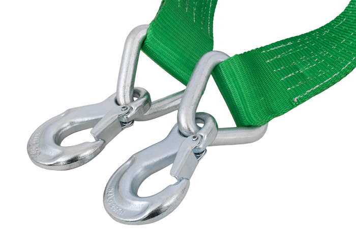 Corde; sangle de remorquage avec crochets Sangle de remorquage HILLS 5 m/60 mm/6 t verte