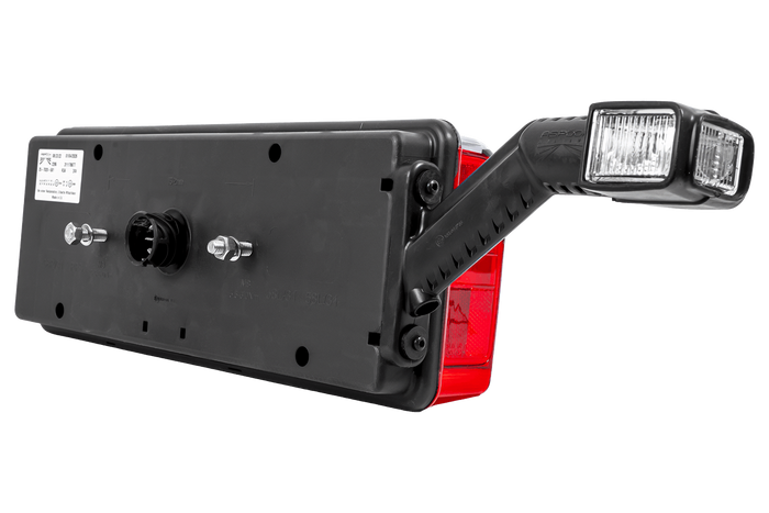 ASPÖCK EUROPOINT III LED-achterlichten met bajonetaansluiting 7-pins ASS2 en claxon, 7 functies links en rechts
