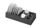 Porte-assiettes en mousse pour camping-car ProPlus 761472PMV02 , pouvant contenir 8 assiettes et 6 tasses