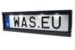 Cadre de plaque d'immatriculation avec éclairage LED WAŚ W253 2100, câble 12/24 V, 2 m
