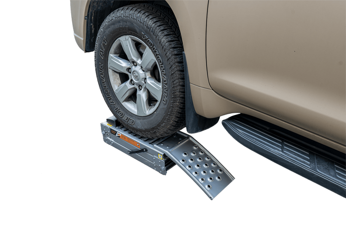 Rampes pliables UNITRAILER ALR005 en acier pour remorques, 200 cm, 500 kg, lot de 2