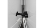 Loquet, poignée de porte de caravane ou de camping-car ProPlus 362622V02BK, poignée à ressort noire pour maintenir la porte