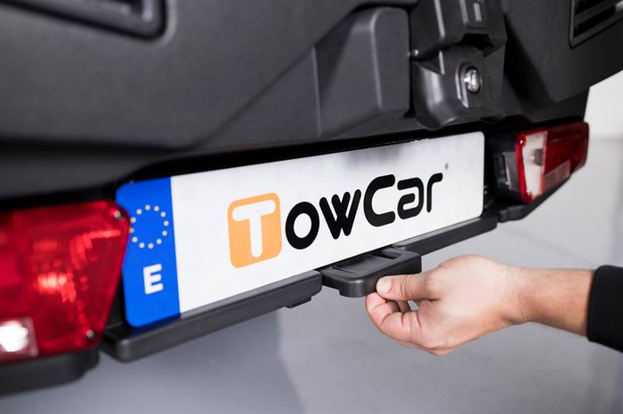 Towbox EVO klassiek grijs - bagagebox voor montage op de trekhaak
