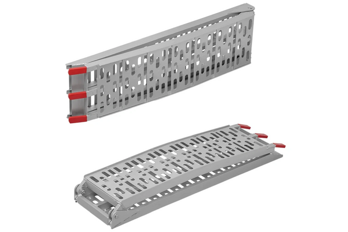 Rampes pliables ProPlus 390096 en aluminium pour remorques, 220 cm, 680 kg, lot de 2