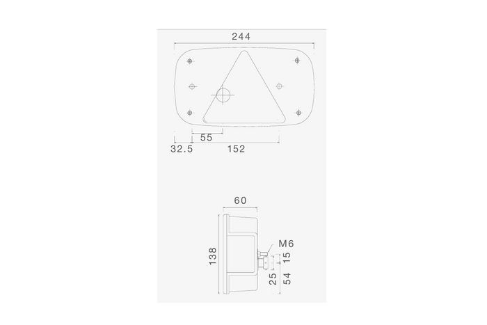 Feux arrière ASPÖCK MULTIPOINT III à baïonnette 5 broches, 7 fonctions gauche + droite