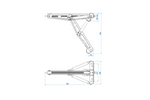 Stabilisateur d'angle extensible ProPlus 361504 pour remorque de 750 kg, 495 mm