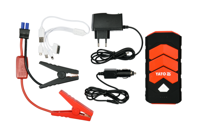 Démarreur de secours YATO YT-83081, batterie externe 9000 mAh