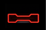 Feux arrière dynamiques LED néon TruckLED L1871+L1872, câble de 0,35 m, 6 fonctions, gauche + droite