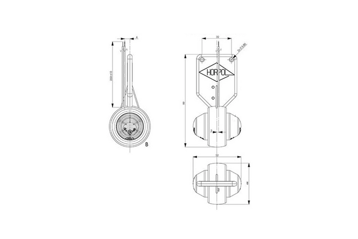 Feux de position à LED HORPOL LD 368/L + LD 368/P, 2 fonctions gauche + droit