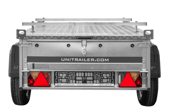 Enkelassige aanhanger 750 kg MTM 150 X 106 Garden Trailer 150 KIPP met aluminium afdekzeil