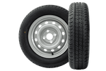 Set van twee wielen voor aanhangwagens UNITRAILER / TEMARED / NIEWIADÓW / NEPTUN / ZASŁAW LINGLONG BANDEN 155/70 R13 75N UNITRAILER VELGEN 4Jx13" 4x100 ET:30