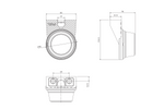 Feu de gabarit, position universel LED blanc FRISTOM FT-059 avec support d'angle