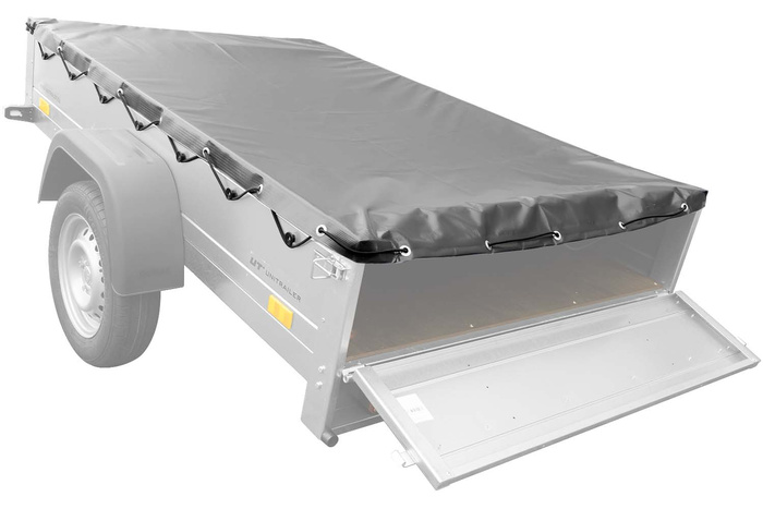 COMPLEET VLAKZEIL 205,7 X 130,9 CM VOOR GARDEN TRAILER 201 KIPP, PLAAT AFDEKZEIL - GRIJS