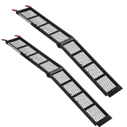 ProPlus 390094 opklapbare stalen oprijplaten voor trailers, 203 cm, 680 kg, set van 2