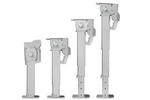Ensemble de deux supports, béquilles extensibles avec manivelle et fixation ProPlus 361500 pour remorque plateau 1000 kg, 290-460 mm