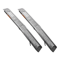 Rampes pliables UNITRAIER ALR004B en acier pour remorques, 190 cm, 400 kg, lot de 2