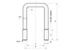 DROMET vierkante klem type C M10 61/110 (2")