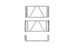 Grille de protection pour feu arrière de remorque ProPlus, cache feu arrière 270 x 132 x 68 mm
