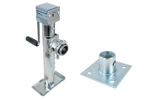 Uitschuifbare steun met UNITRAILER TJ5001+TJ5002A adapter voor 1300 kg vlakke aanhanger 364-614 mm