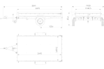Eenassige aanhangwagen 264x150 UNITRAILER GARDEN 265 KIPP met opzetborden H-800 frame en blauwe huif