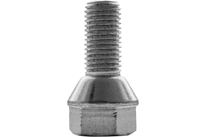 Kit de 8 boulons coniques avec collier pour essieu non freiné jusqu'à 750 kg