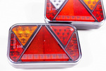 Verlichtingsset: FRISTOM LED achterlichten + HORPOL LED markeringslichten + MANTES 5,5m 13-polige kabelboom