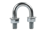 U-boulon galvanisé type B avec écrous et rondelles M6 x 14 (1/4")