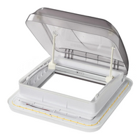 Lanterneau, fenêtre de toit ProPlus 610905V01 pour camping-car, aérateur de toit avec éclairage LED, 400 x 400 mm