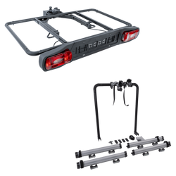 Inter Pack Re-Cargo trekhaakplatform + adapter voor het vervoeren van 2 fietsen