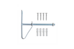 Set van twee ProPlus 390050 wielhangers/bandenrekken voor wandmontage.