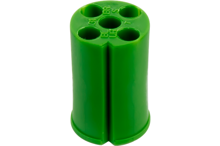 Connecteur baïonnette en 5 broches vert ASPÖCK pour feux arrières